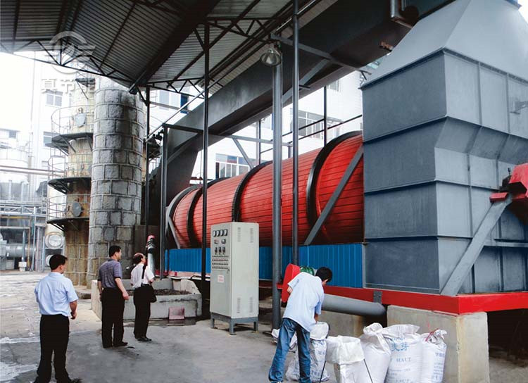 真節能藥渣烘干機廠家客戶實地考察