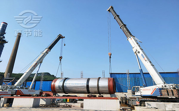 木薯渣烘干設備吊裝現場 木薯渣烘干設備吊裝現場